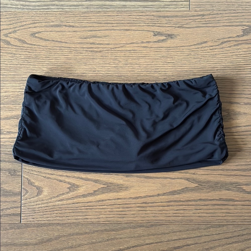 Jantzen Black Ruched Bikini Bottom mini skirt